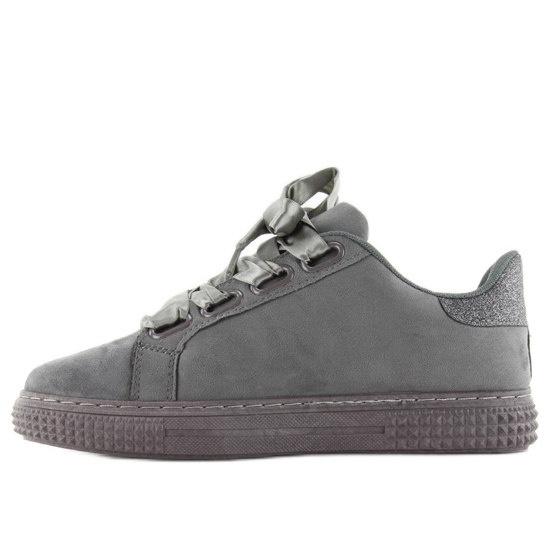 Satenske tenisice 16-535 Sive vezice siva 1