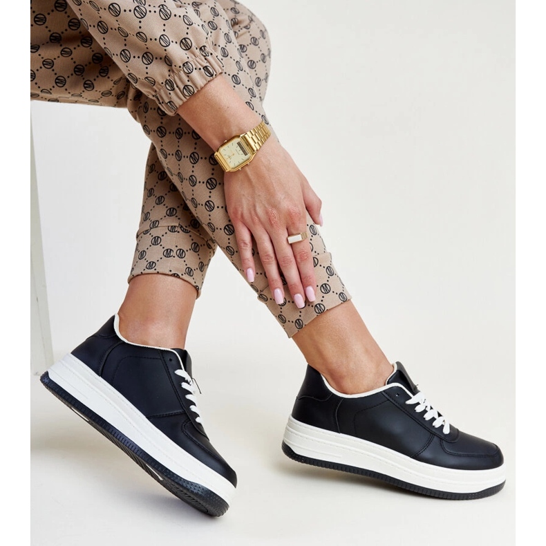 Crne tenisice na Cvita platformu crno 1