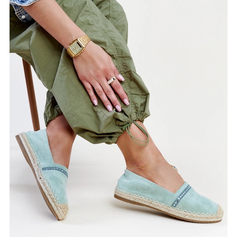 Zelene espadrile s Abia kamenčićima zelena 2