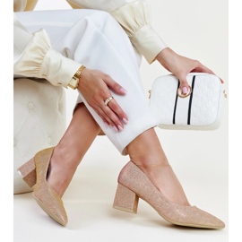 Ružičaste svjetlucave salonke na visoku petu marke Laity ružičasta 1