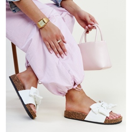 Bijele japanke s plutenim potplatom i petresa mašnom bijela 1