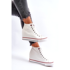 Ženske Wedge Sneakers Cross Jeans NN2R4004 Bijele bijela 4