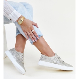 Zlatne Whitley tenisice od eko kože zlatni 1