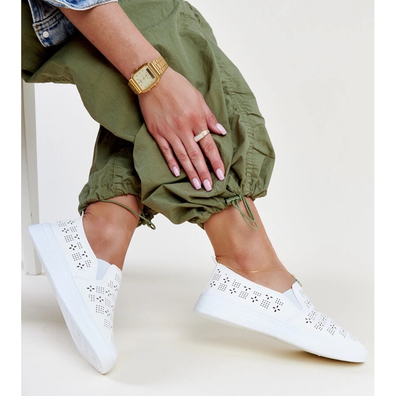 Bijele Hilal slip-on tenisice bijela 1