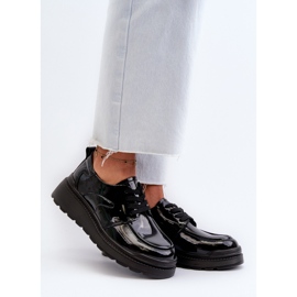 Ženske lakirane cipele, prirodna koža, crna Scadaria 2