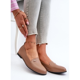 Ženske ravne mokasine smeđe Enzla smeđa 1