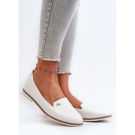 Ženske ravne mokasine bijele Enzla bijela 2