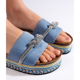 Svjetloplave platformske tobogane plava 2