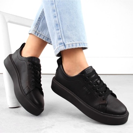 Crne sportske cipele s platformom Big Star NN274320 crno 1