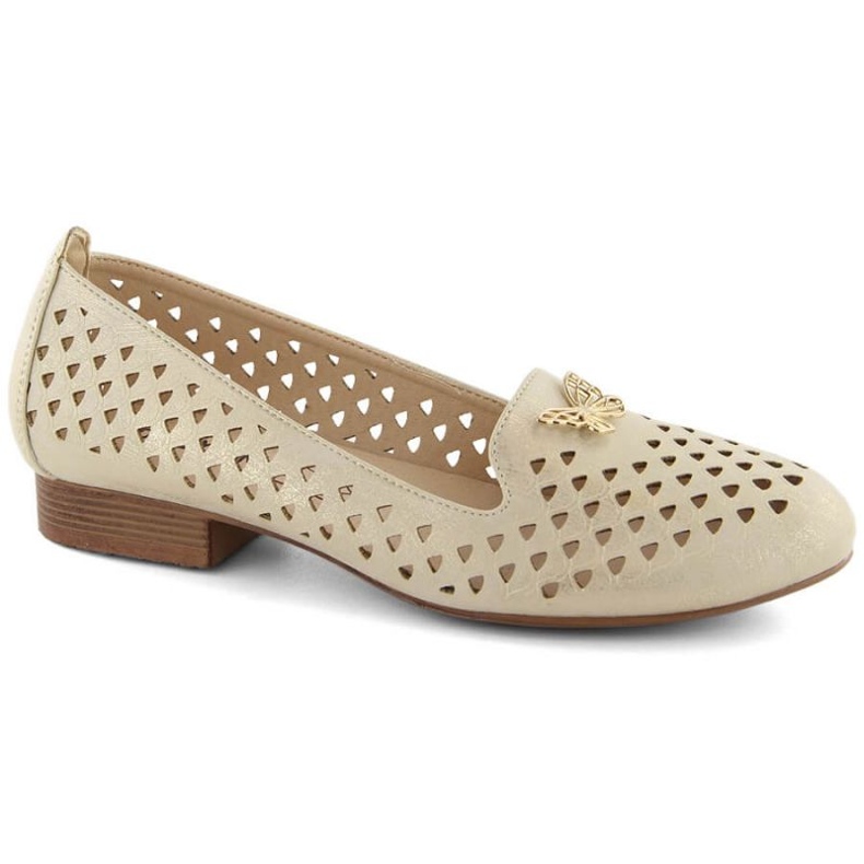 M.Daszyński W SAN35 zlatne ažur cipele zlatna 1