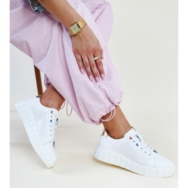 Zvonka bijele kožne tenisice bijela 1