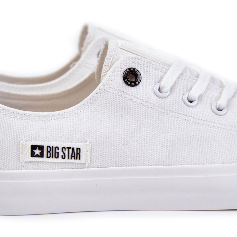 Big Star Muške tenisice s niskim materijalima Velika zvijezda KK174006 White bijela 2