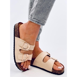 Bež plutene papuče Scholki Byrd 2