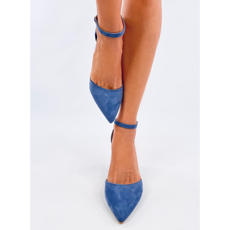 Pozzi Denim plave cipele s remenom za gležnjeve plava 1