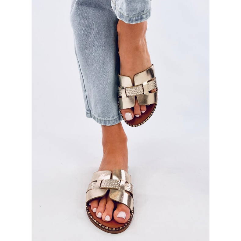 Elegantne Dalmasi Gold ženske japanke zlatni 1