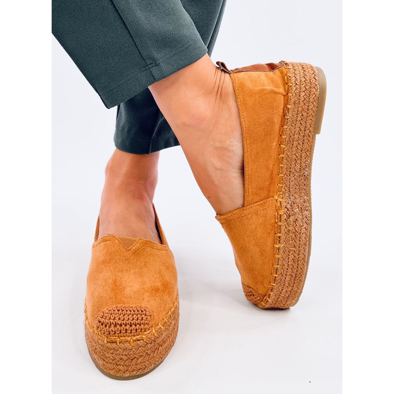 Espadrile s debelim potplatom Poulain Camel smeđa 1