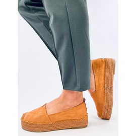 Espadrile s debelim potplatom Poulain Camel smeđa 2