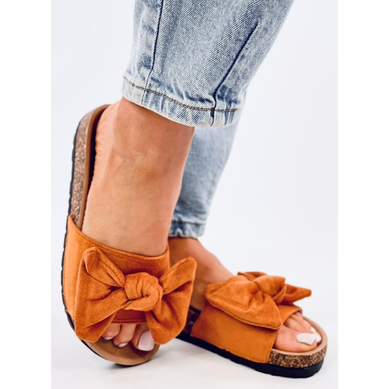 Kiara Camel papuče od pluta smeđa 2