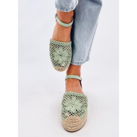 Premat Green sandale s otvorenim espadrilama zelena 1