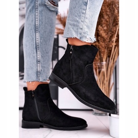 Evento Ženske kaubojske čizme na ravnu petu crne Plemmi crna 2