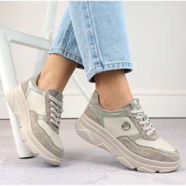 Bež ženske kožne sportske cipele Filippo DP6108/24 BE 1