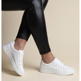 Bijele Cathleen tenisice od eko kože bijela 1