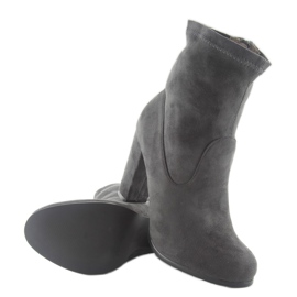 Jesenske štikle A921 sive siva 2