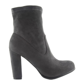 Jesenske štikle A921 sive siva 1