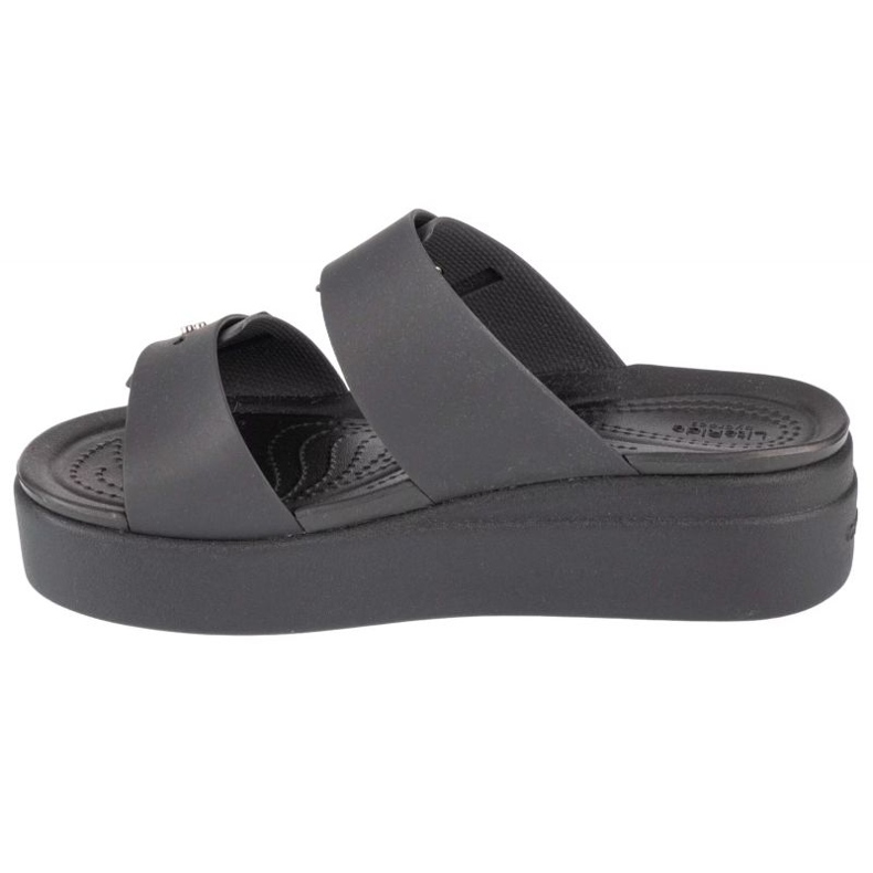 Crocs Brooklyn niske sandale na klin 207431-001 japanke crno 1