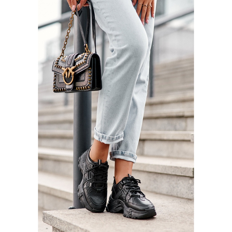 News Debele ženske sportske cipele Tenisice crne Toderus crno 2