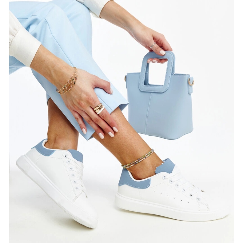 Bijele Ariam tenisice s platformom bijela 1