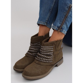 Čizme vojnički stil 888-2 kaki zelena 1