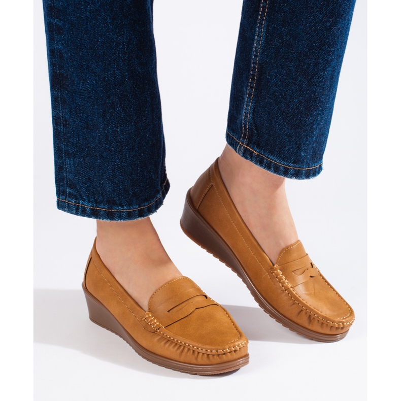 Ženske smeđe mokasinke smeđa 1