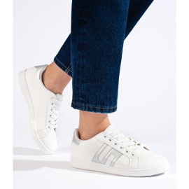 Bijelo srebrne ženske tenisice bijela 2