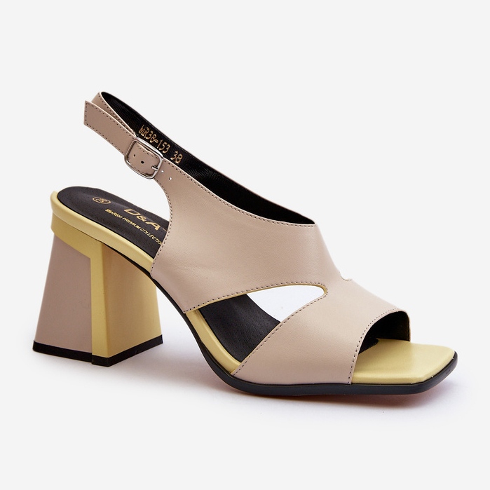 S.Barski Ženske sandale na visoku petu Bež D&amp;A MR38-153 1