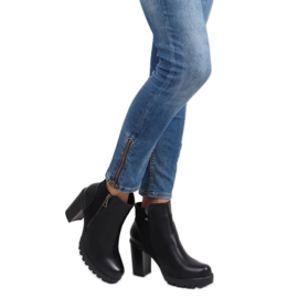 Čizme na visoku petu dd35p crne crna 1