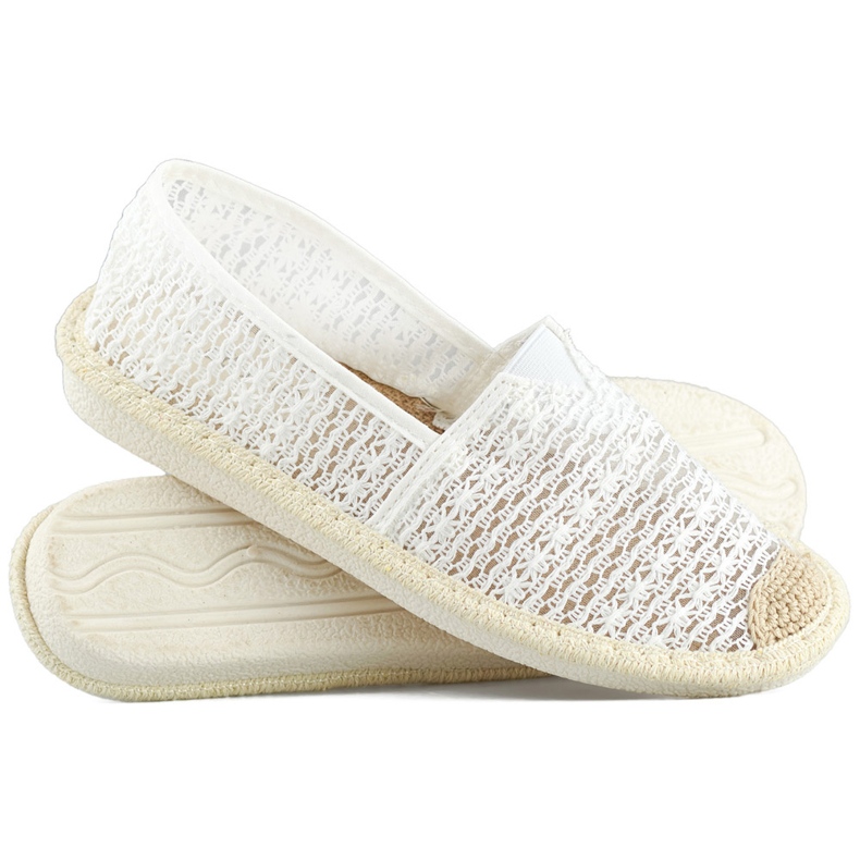 Bijele mrežaste espadrile, prozračne ženske espadrile bijela 1