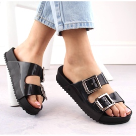 Udobne ženske papuče, mirisne, elastične, gumene, crne, Zaxy HH285157 crna 1