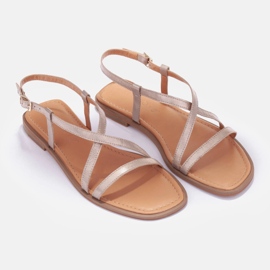 Marco Shoes Sandale s remenčićima zlatni 1