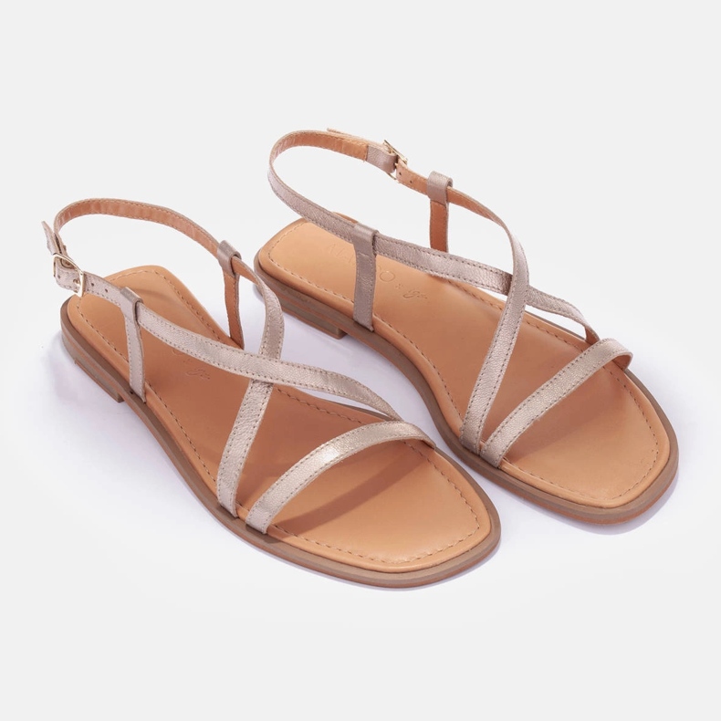 Marco Shoes Sandale s remenčićima zlatni 1