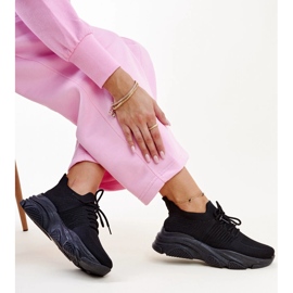 Crne tenisice s masivnim Kassi potplatom crno 1