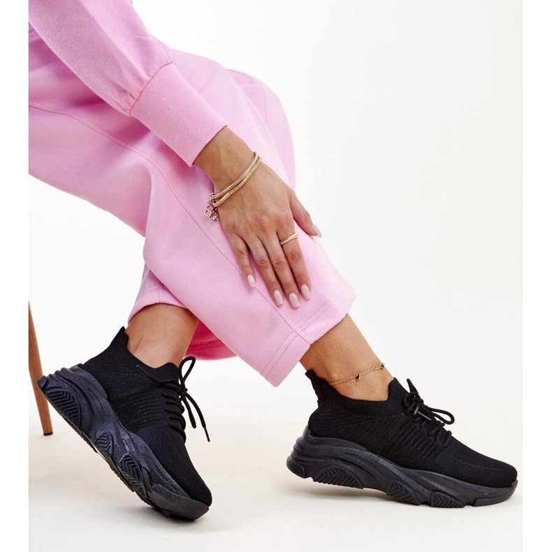 Crne tenisice s masivnim Kassi potplatom crna 1