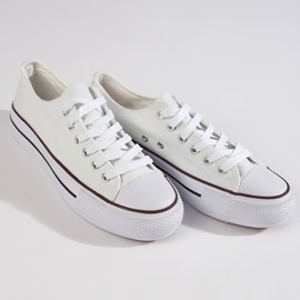 Ženske bijele tenisice na platformu bijela 1