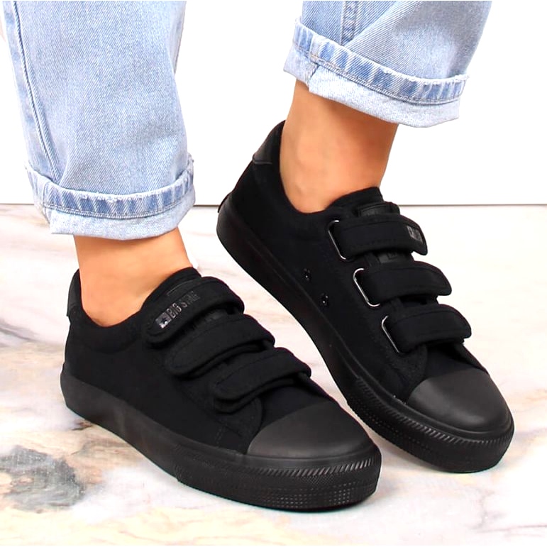 Big Star INT1842D tenisice na čičak, crne crno 4