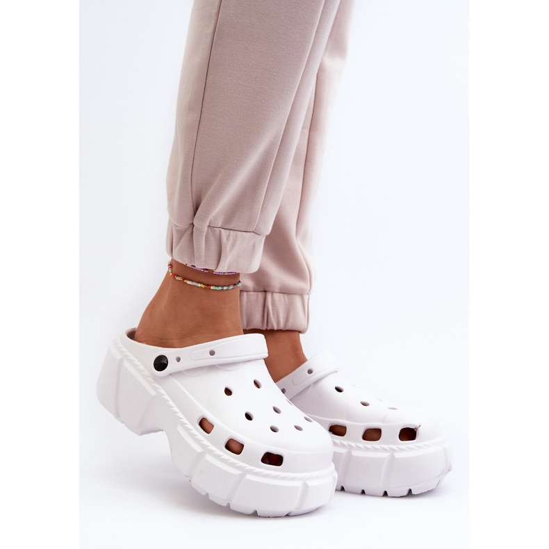 Ženske pjenaste japanke na masivnom potplatu, bijela Witima 2