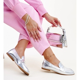 Srebrne klasične Nasia mokasine srebro 1