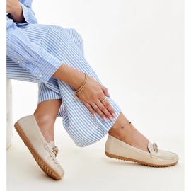 Bež mokasine ukrašene Adiba kamenčićima 1