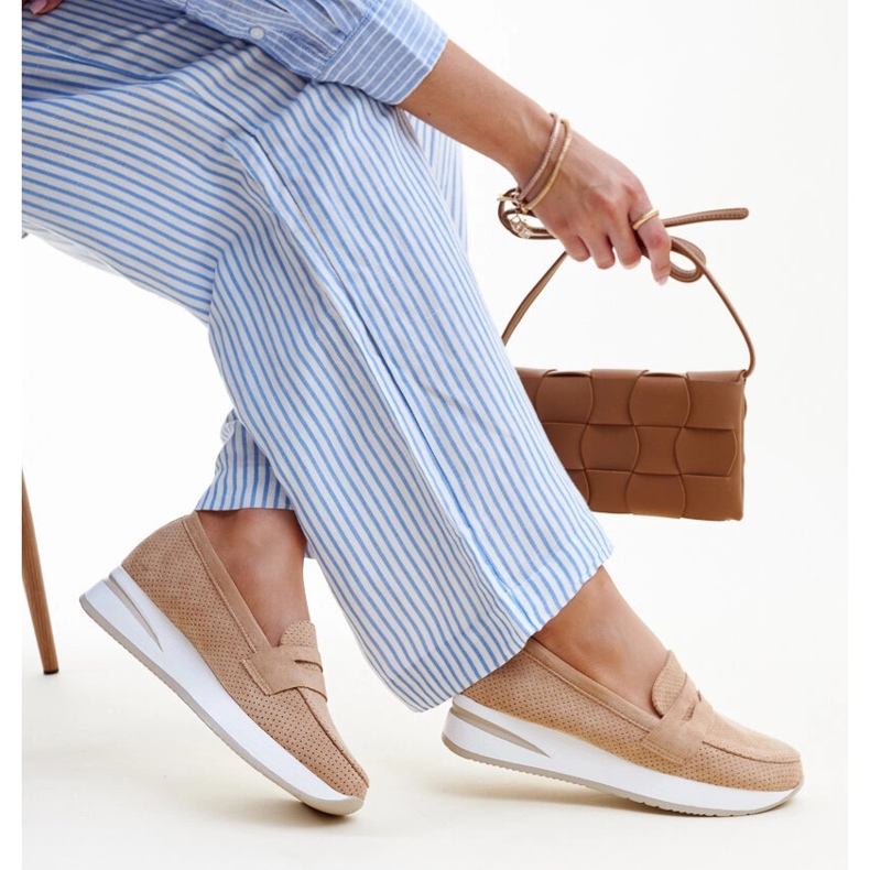 Smeđe rupičaste Muna cipele smeđa 1