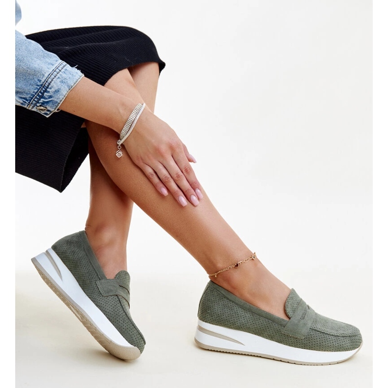 Zelene rupičaste Muna cipele zelena 1