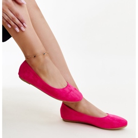 Roze balerinke od Jala eko brušene kože ružičasta 1